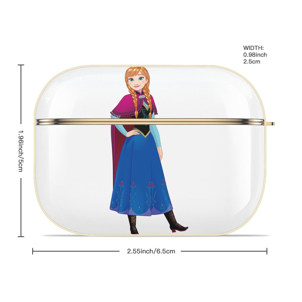 アナと雪の女王 アンナ エルサ Frozen Anna Elsa 【AirPods Pro用】ハードシェル保護ケース｜耐衝撃・防指紋・カラビナ付き商品仕様