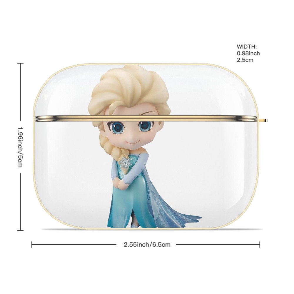 アナと雪の女王 アンナ エルサ Frozen Anna Elsa 【AirPods Pro用】ハードシェル保護ケース｜耐衝撃・防指紋・カラビナ付き商品仕様
