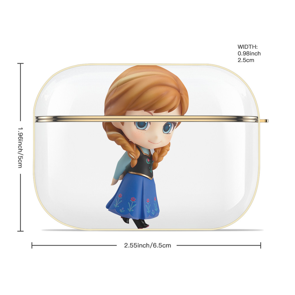 アナと雪の女王 アンナ エルサ Frozen Anna Elsa 【AirPods Pro用】ハードシェル保護ケース｜耐衝撃・防指紋・カラビナ付き商品仕様