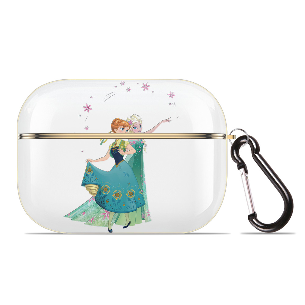 （画像用） アナと雪の女王 アンナ エルサ Frozen Anna Elsa 【AirPods Pro用】ハードシェル保護ケース｜耐衝撃・防指紋・カラビナ付き商品仕様
