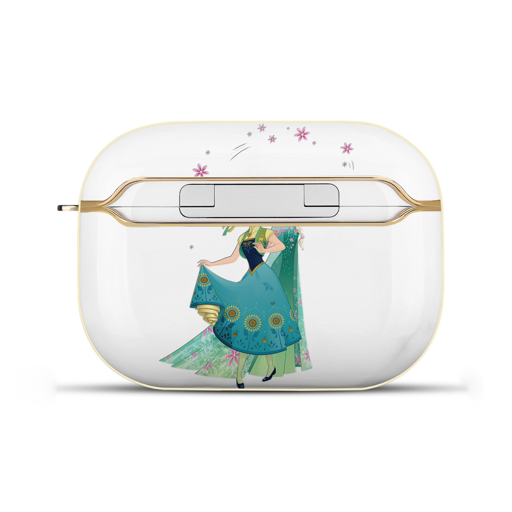 （画像用） アナと雪の女王 アンナ エルサ Frozen Anna Elsa 【AirPods Pro用】ハードシェル保護ケース｜耐衝撃・防指紋・カラビナ付き商品仕様