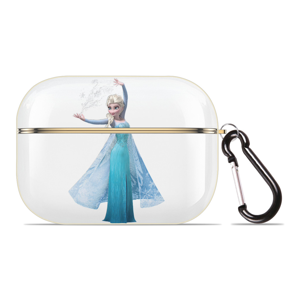 （画像用） アナと雪の女王 アンナ エルサ Frozen Anna Elsa 【AirPods Pro用】ハードシェル保護ケース｜耐衝撃・防指紋・カラビナ付き商品仕様