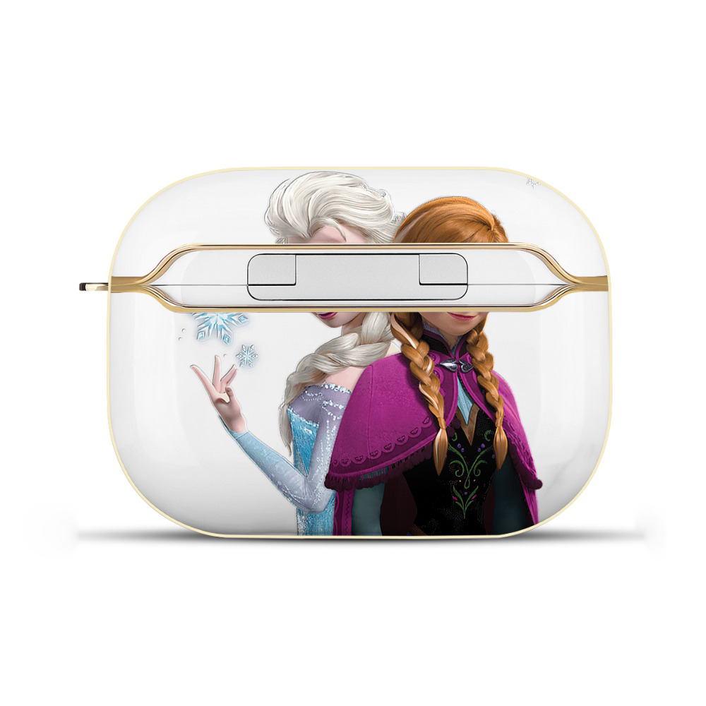 （画像用） アナと雪の女王 アンナ エルサ Frozen Anna Elsa 【AirPods Pro用】ハードシェル保護ケース｜耐衝撃・防指紋・カラビナ付き商品仕様