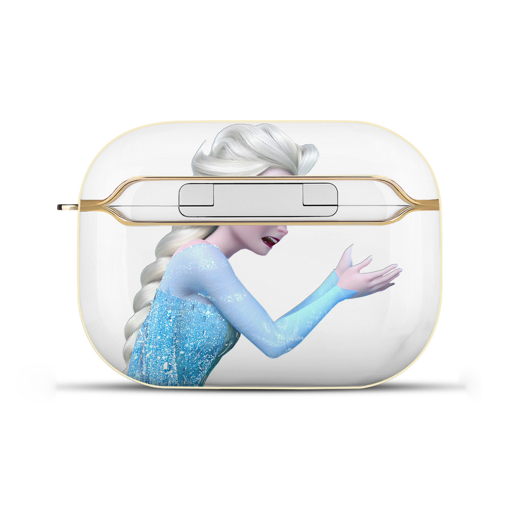 （画像用） アナと雪の女王 アンナ エルサ Frozen Anna Elsa 【AirPods Pro用】ハードシェル保護ケース｜耐衝撃・防指紋・カラビナ付き商品仕様