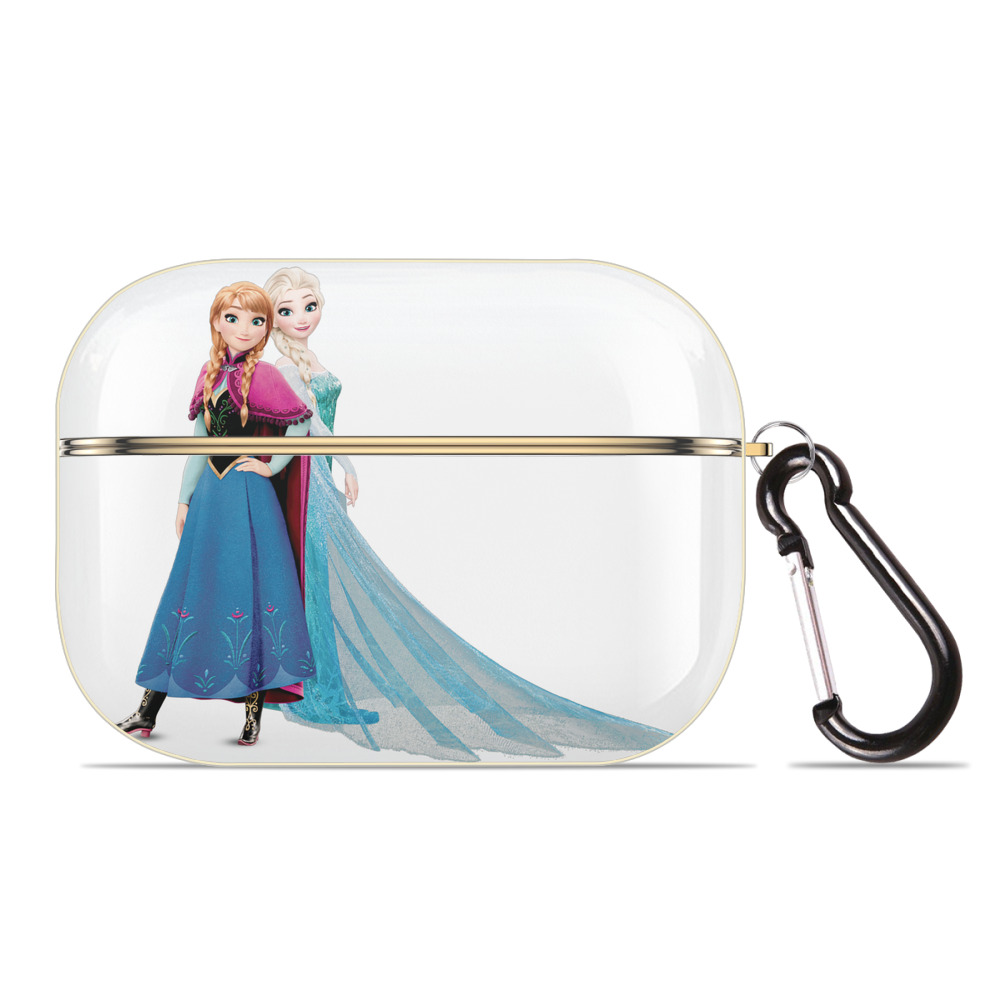 （画像用） アナと雪の女王 アンナ エルサ Frozen Anna Elsa 【AirPods Pro用】ハードシェル保護ケース｜耐衝撃・防指紋・カラビナ付き商品仕様