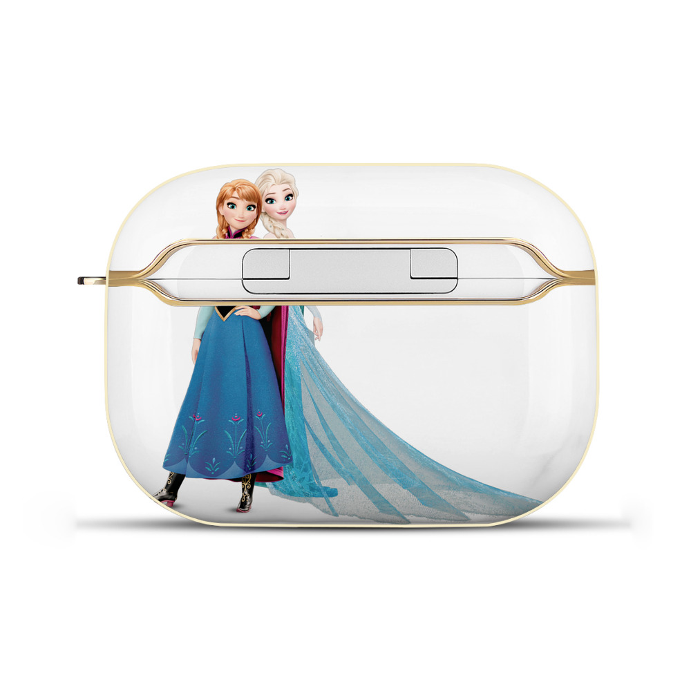 （画像用） アナと雪の女王 アンナ エルサ Frozen Anna Elsa 【AirPods Pro用】ハードシェル保護ケース｜耐衝撃・防指紋・カラビナ付き商品仕様