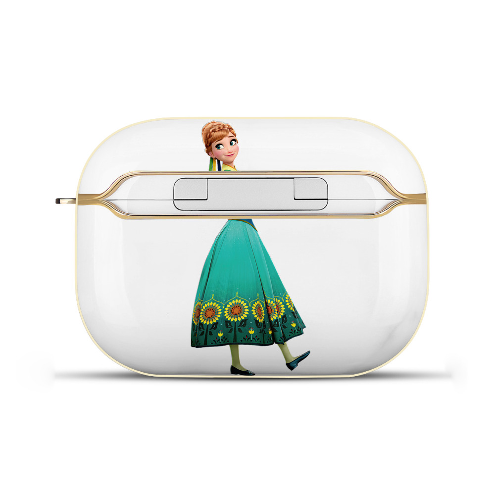 （画像用） アナと雪の女王 アンナ エルサ Frozen Anna Elsa 【AirPods Pro用】ハードシェル保護ケース｜耐衝撃・防指紋・カラビナ付き商品仕様