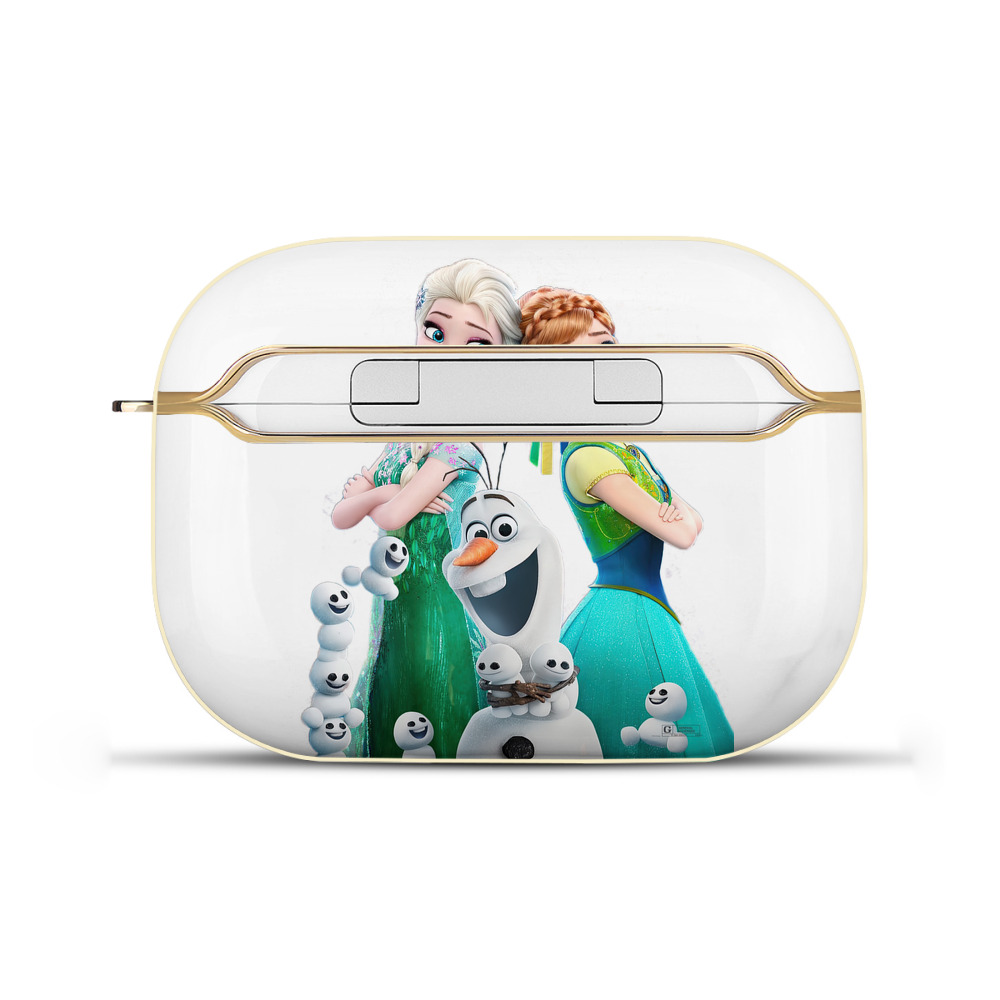 （画像用） アナと雪の女王 アンナ エルサ Frozen Anna Elsa 【AirPods Pro用】ハードシェル保護ケース｜耐衝撃・防指紋・カラビナ付き商品仕様