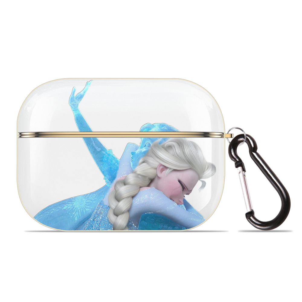 （画像用） アナと雪の女王 アンナ エルサ Frozen Anna Elsa 【AirPods Pro用】ハードシェル保護ケース｜耐衝撃・防指紋・カラビナ付き商品仕様