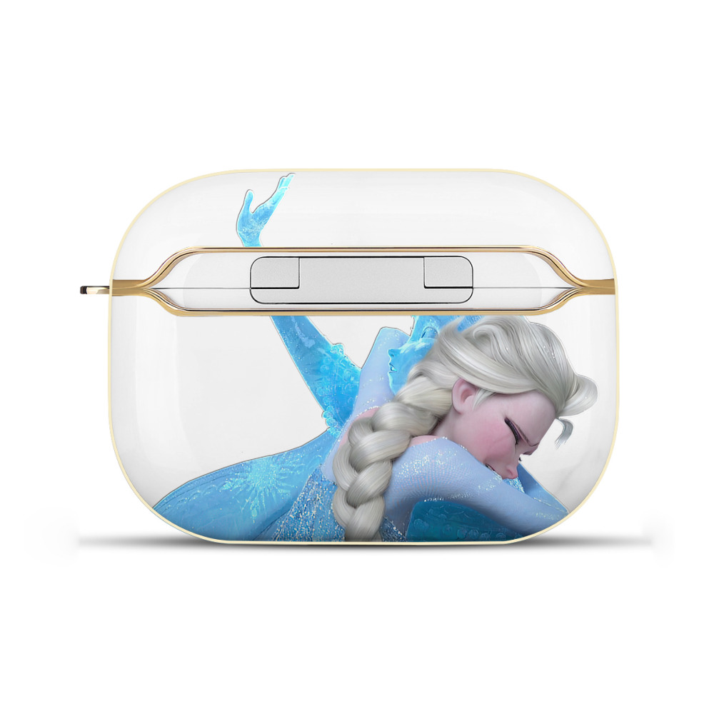 （画像用） アナと雪の女王 アンナ エルサ Frozen Anna Elsa 【AirPods Pro用】ハードシェル保護ケース｜耐衝撃・防指紋・カラビナ付き商品仕様