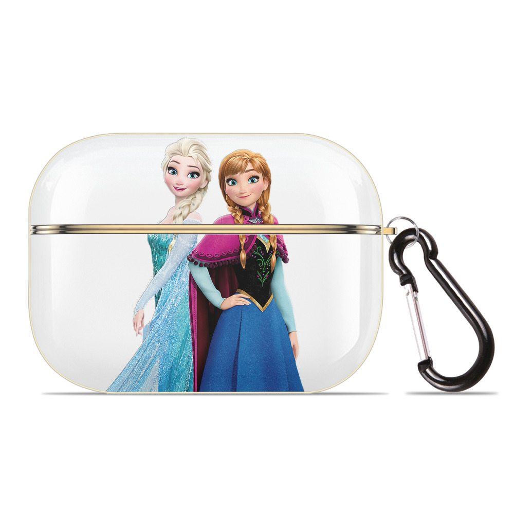 （画像用） アナと雪の女王 アンナ エルサ Frozen Anna Elsa 【AirPods Pro用】ハードシェル保護ケース｜耐衝撃・防指紋・カラビナ付き商品仕様