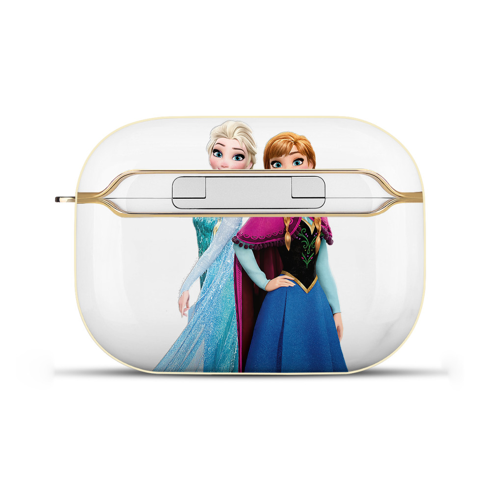 （画像用） アナと雪の女王 アンナ エルサ Frozen Anna Elsa 【AirPods Pro用】ハードシェル保護ケース｜耐衝撃・防指紋・カラビナ付き商品仕様