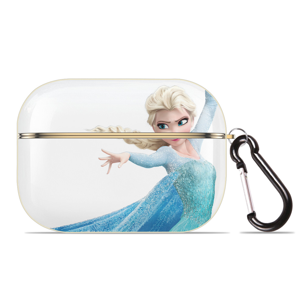 （画像用） アナと雪の女王 アンナ エルサ Frozen Anna Elsa 【AirPods Pro用】ハードシェル保護ケース｜耐衝撃・防指紋・カラビナ付き商品仕様
