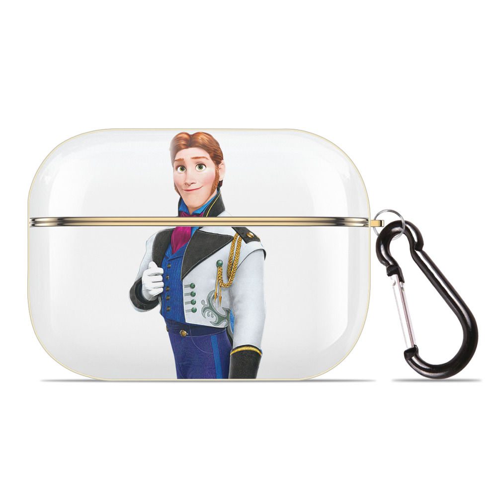 （画像用） アナと雪の女王 アンナ エルサ Frozen Anna Elsa 【AirPods Pro用】ハードシェル保護ケース｜耐衝撃・防指紋・カラビナ付き商品仕様