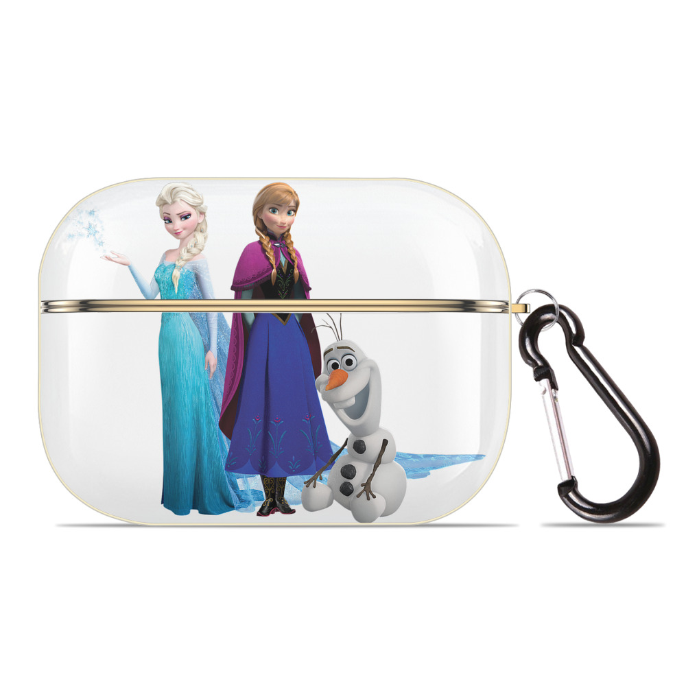 （画像用） アナと雪の女王 アンナ エルサ Frozen Anna Elsa 【AirPods Pro用】ハードシェル保護ケース｜耐衝撃・防指紋・カラビナ付き商品仕様