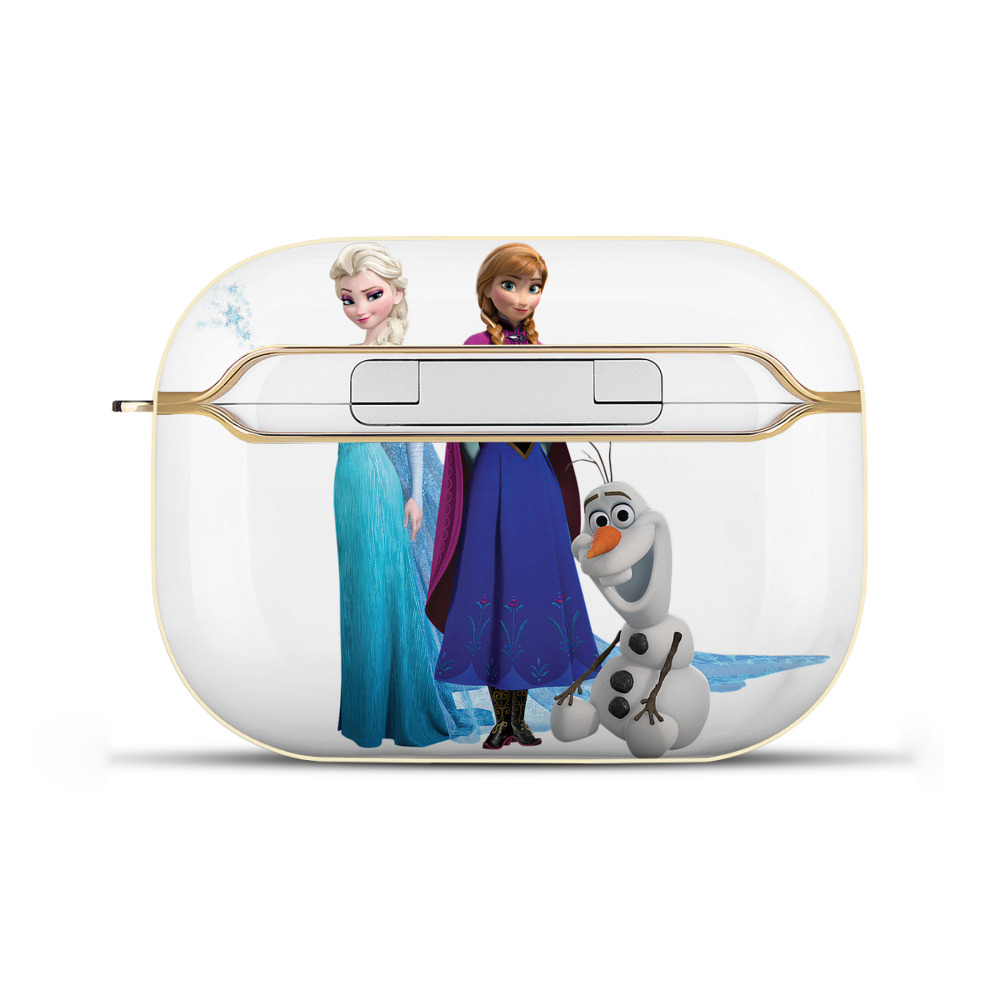 （画像用） アナと雪の女王 アンナ エルサ Frozen Anna Elsa 【AirPods Pro用】ハードシェル保護ケース｜耐衝撃・防指紋・カラビナ付き商品仕様
