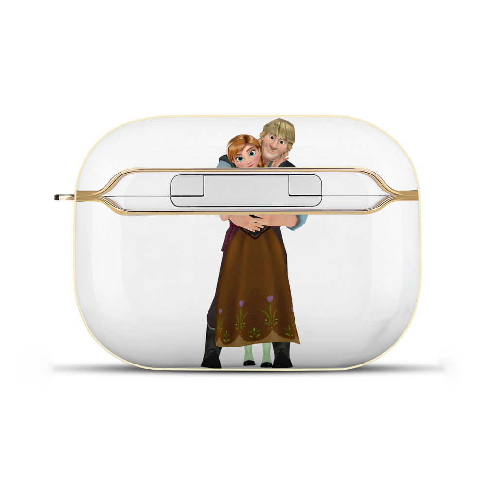 （画像用） アナと雪の女王 アンナ エルサ Frozen Anna Elsa 【AirPods Pro用】ハードシェル保護ケース｜耐衝撃・防指紋・カラビナ付き商品仕様