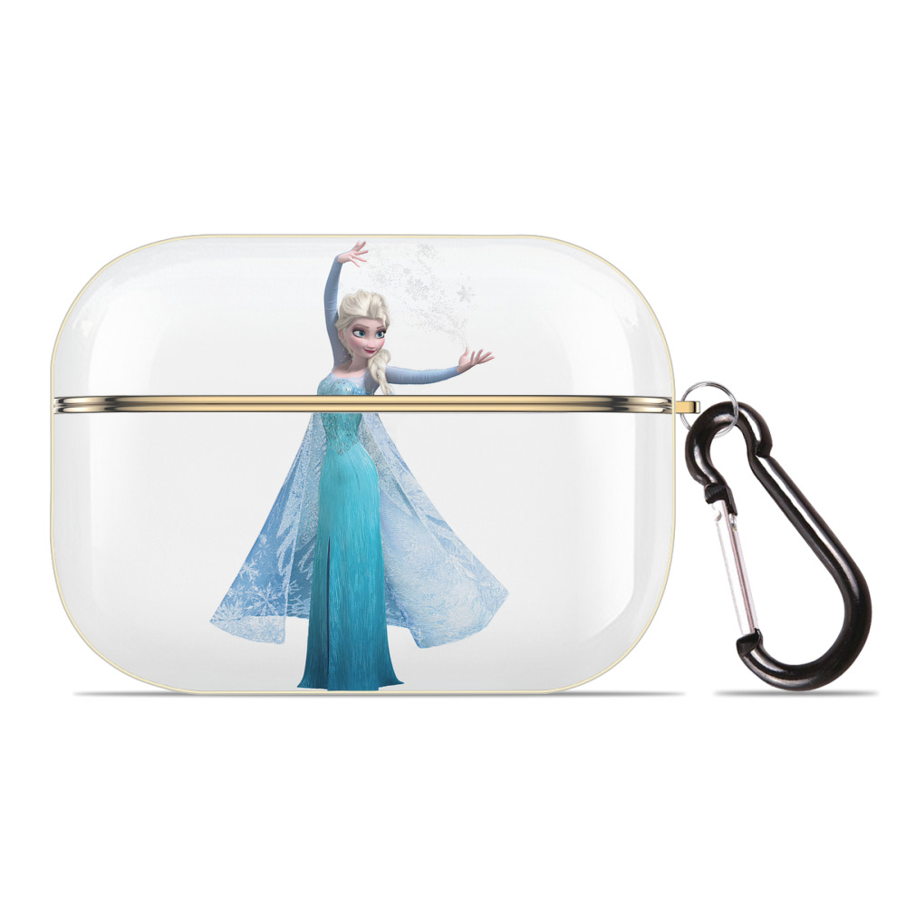 （画像用） アナと雪の女王 アンナ エルサ Frozen Anna Elsa 【AirPods Pro用】ハードシェル保護ケース｜耐衝撃・防指紋・カラビナ付き商品仕様