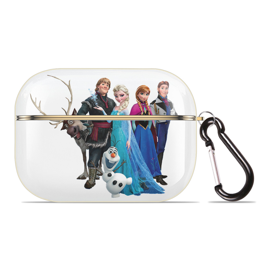 （画像用） アナと雪の女王 アンナ エルサ Frozen Anna Elsa 【AirPods Pro用】ハードシェル保護ケース｜耐衝撃・防指紋・カラビナ付き商品仕様