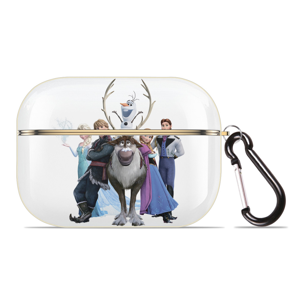 （画像用） アナと雪の女王 アンナ エルサ Frozen Anna Elsa 【AirPods Pro用】ハードシェル保護ケース｜耐衝撃・防指紋・カラビナ付き商品仕様