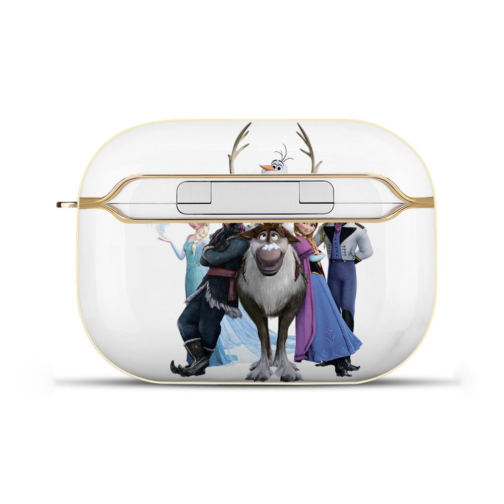 （画像用） アナと雪の女王 アンナ エルサ Frozen Anna Elsa 【AirPods Pro用】ハードシェル保護ケース｜耐衝撃・防指紋・カラビナ付き商品仕様