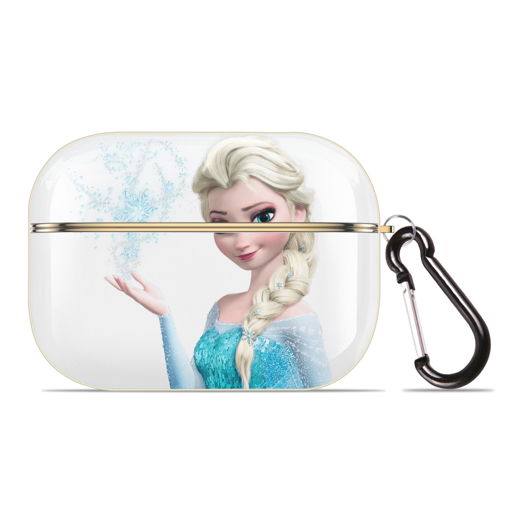 （画像用） アナと雪の女王 アンナ エルサ Frozen Anna Elsa 【AirPods Pro用】ハードシェル保護ケース｜耐衝撃・防指紋・カラビナ付き商品仕様