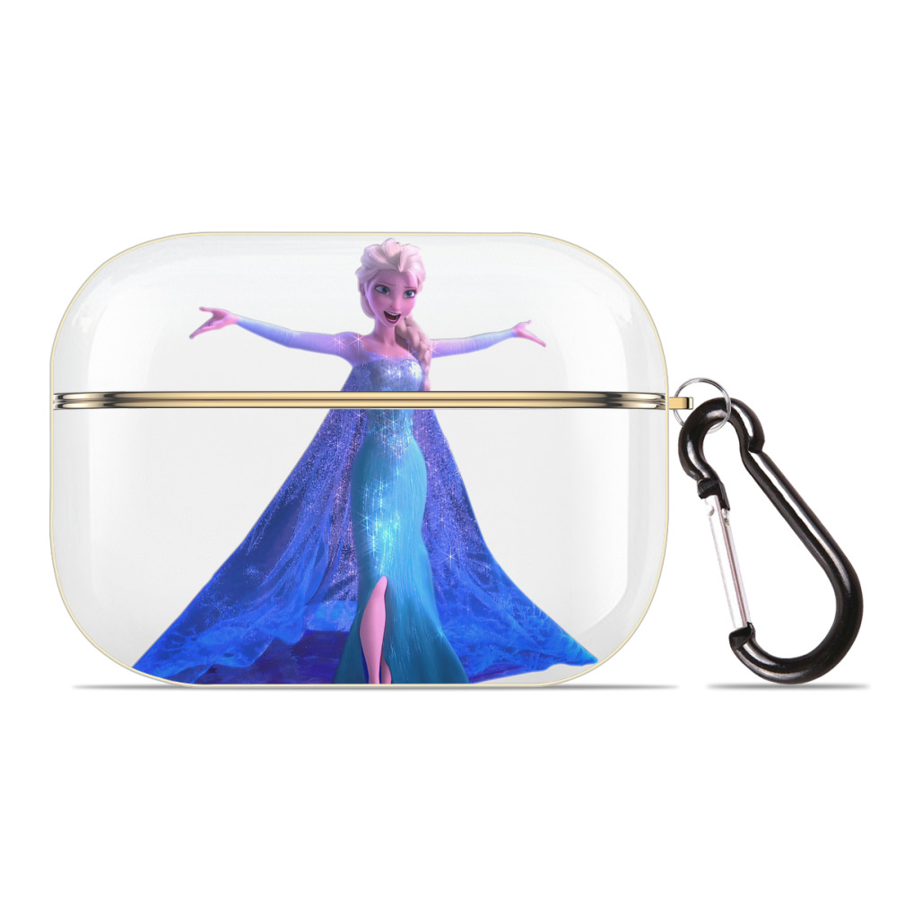 （画像用） アナと雪の女王 アンナ エルサ Frozen Anna Elsa 【AirPods Pro用】ハードシェル保護ケース｜耐衝撃・防指紋・カラビナ付き商品仕様