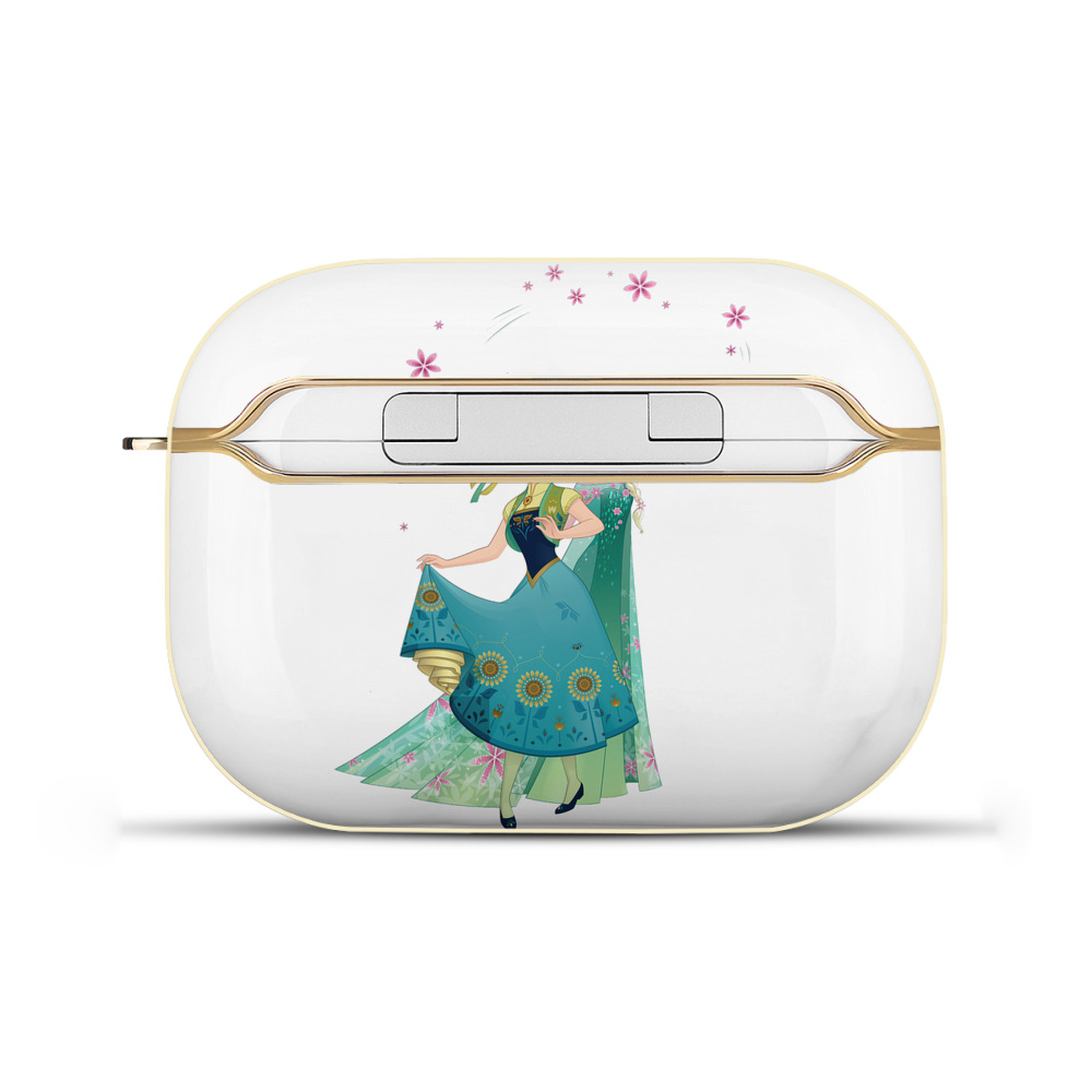 （画像用） アナと雪の女王 アンナ エルサ Frozen Anna Elsa 【AirPods Pro用】ハードシェル保護ケース｜耐衝撃・防指紋・カラビナ付き商品仕様