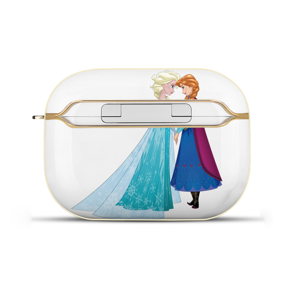 （画像用） アナと雪の女王 アンナ エルサ Frozen Anna Elsa 【AirPods Pro用】ハードシェル保護ケース｜耐衝撃・防指紋・カラビナ付き商品仕様