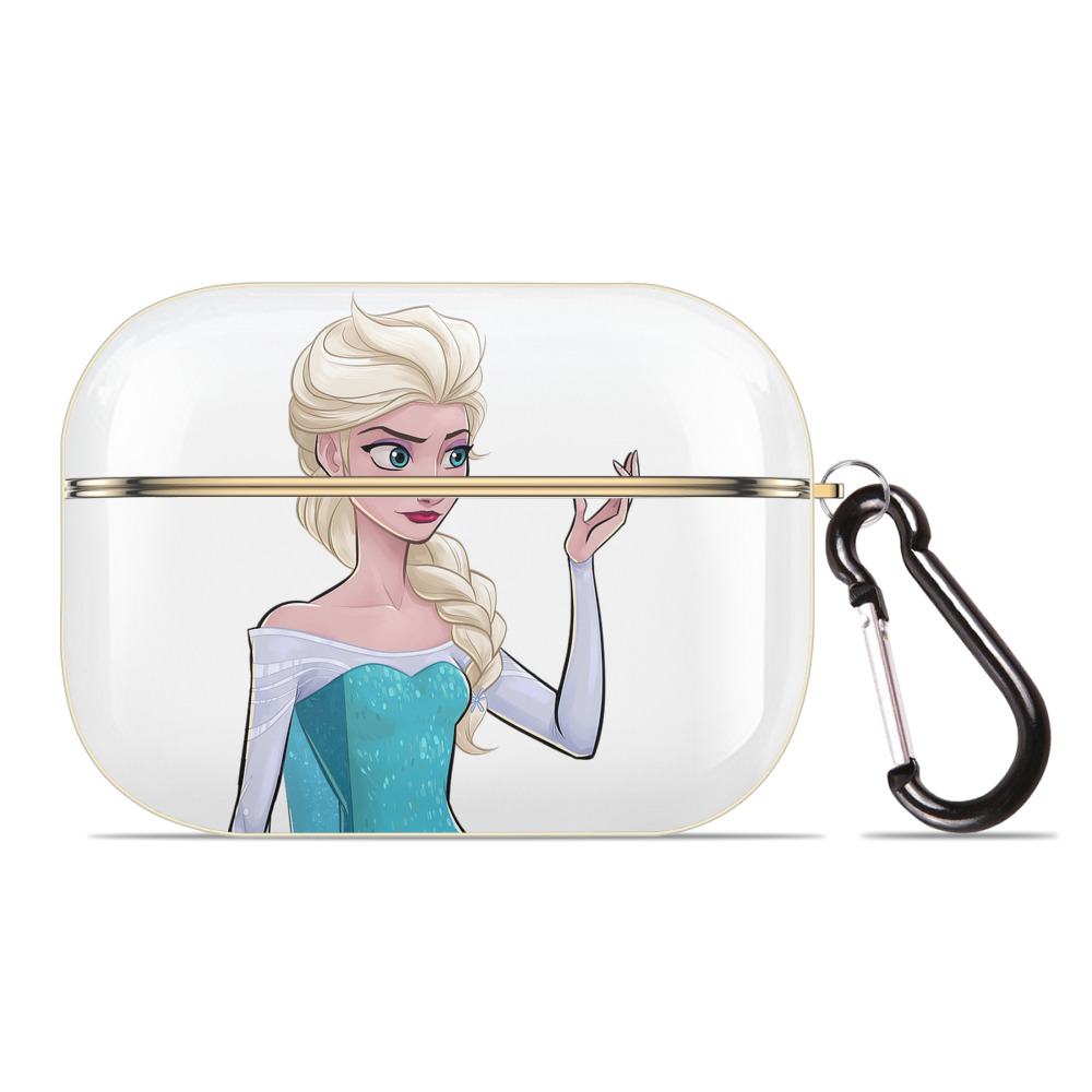 （画像用） アナと雪の女王 アンナ エルサ Frozen Anna Elsa 【AirPods Pro用】ハードシェル保護ケース｜耐衝撃・防指紋・カラビナ付き商品仕様
