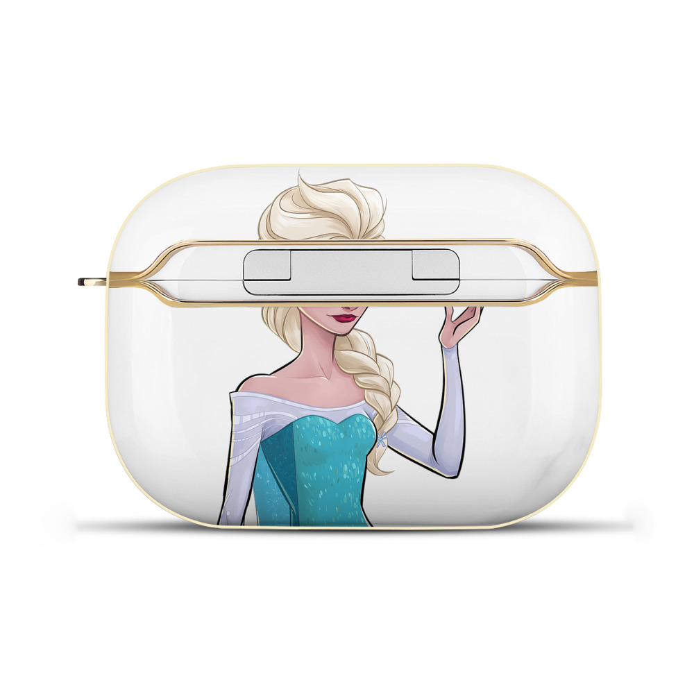（画像用） アナと雪の女王 アンナ エルサ Frozen Anna Elsa 【AirPods Pro用】ハードシェル保護ケース｜耐衝撃・防指紋・カラビナ付き商品仕様