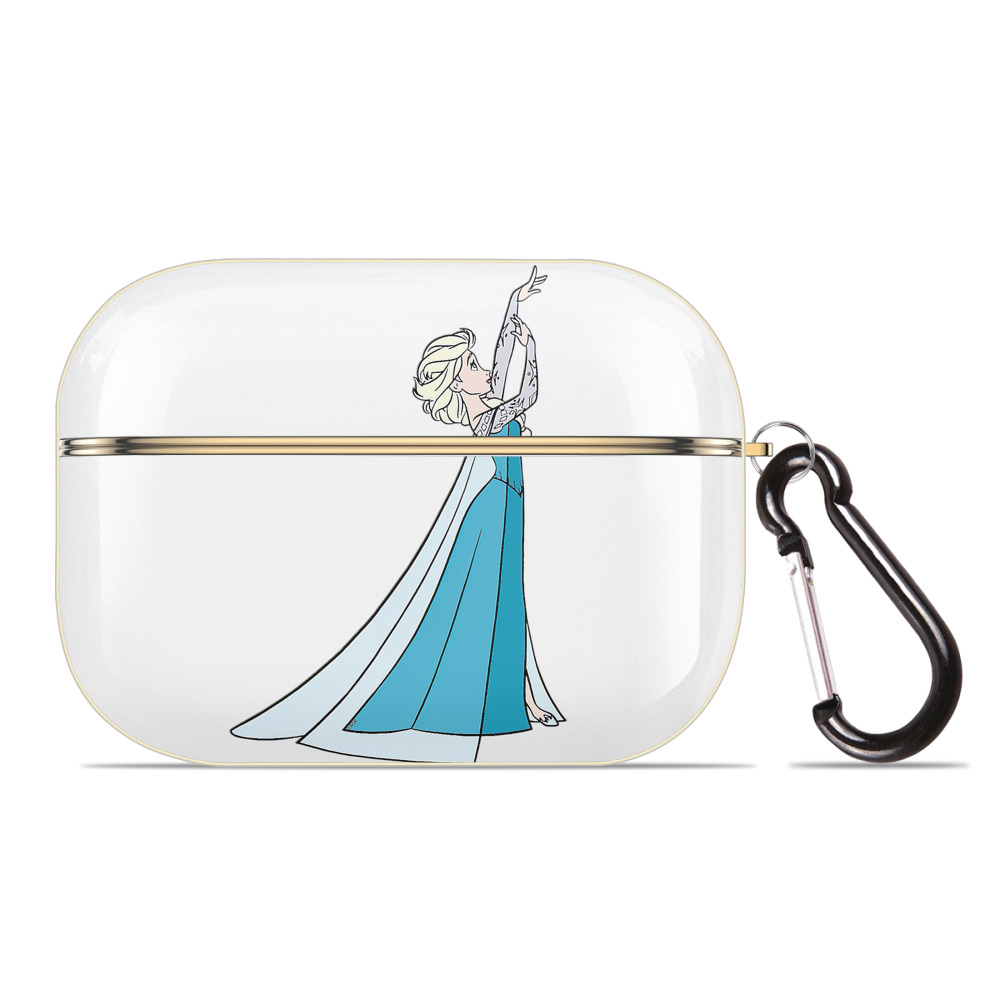 （画像用） アナと雪の女王 アンナ エルサ Frozen Anna Elsa 【AirPods Pro用】ハードシェル保護ケース｜耐衝撃・防指紋・カラビナ付き商品仕様
