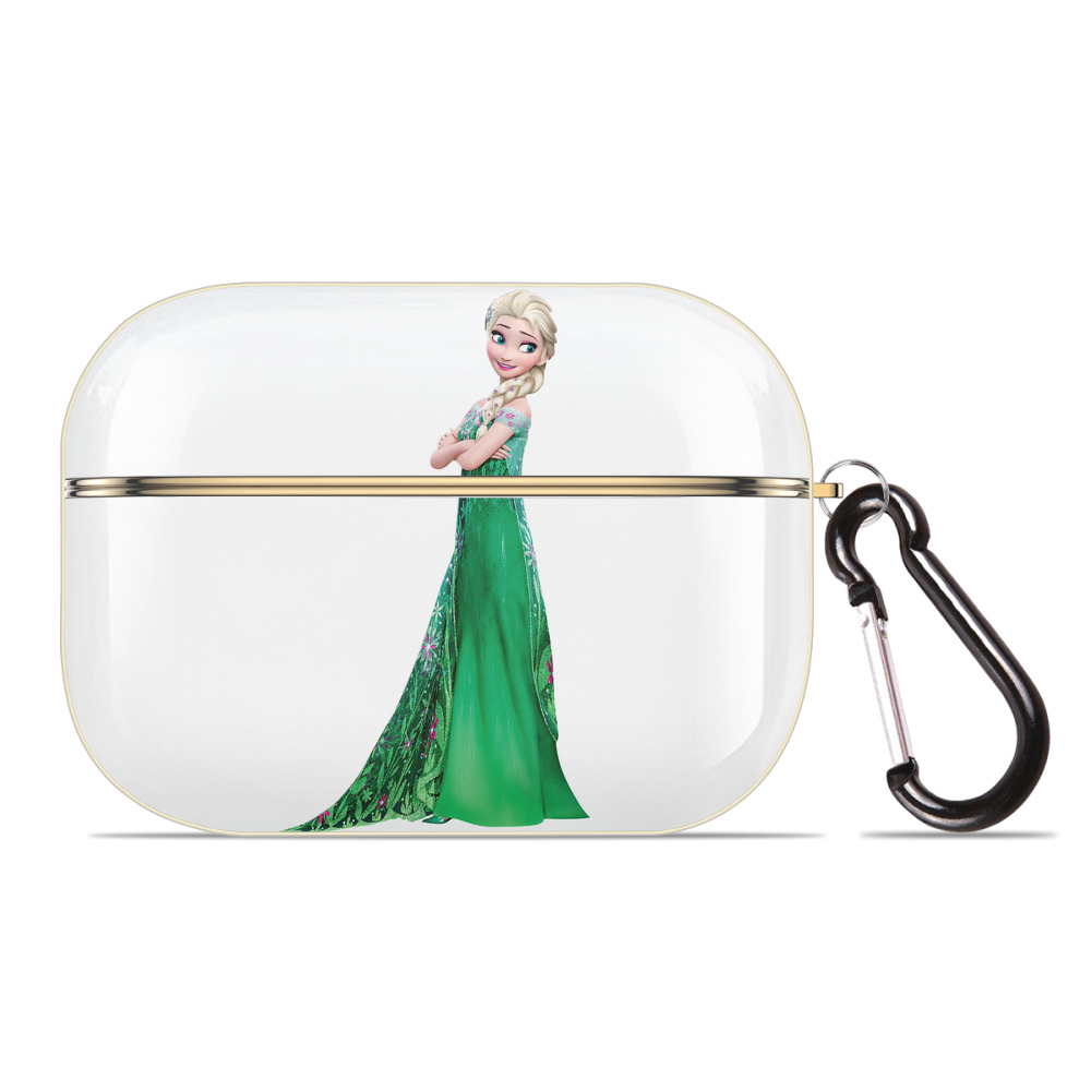 （画像用） アナと雪の女王 アンナ エルサ Frozen Anna Elsa 【AirPods Pro用】ハードシェル保護ケース｜耐衝撃・防指紋・カラビナ付き商品仕様