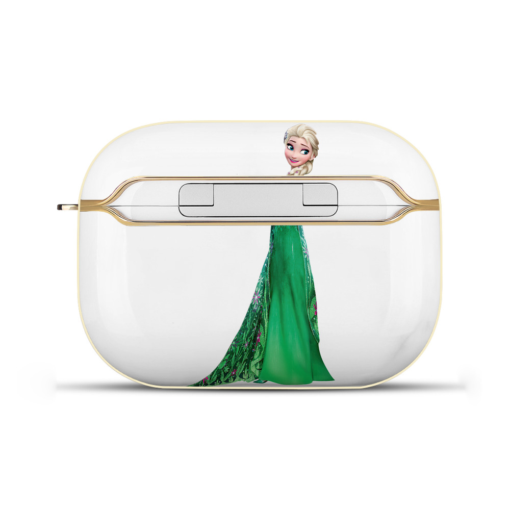 （画像用） アナと雪の女王 アンナ エルサ Frozen Anna Elsa 【AirPods Pro用】ハードシェル保護ケース｜耐衝撃・防指紋・カラビナ付き商品仕様