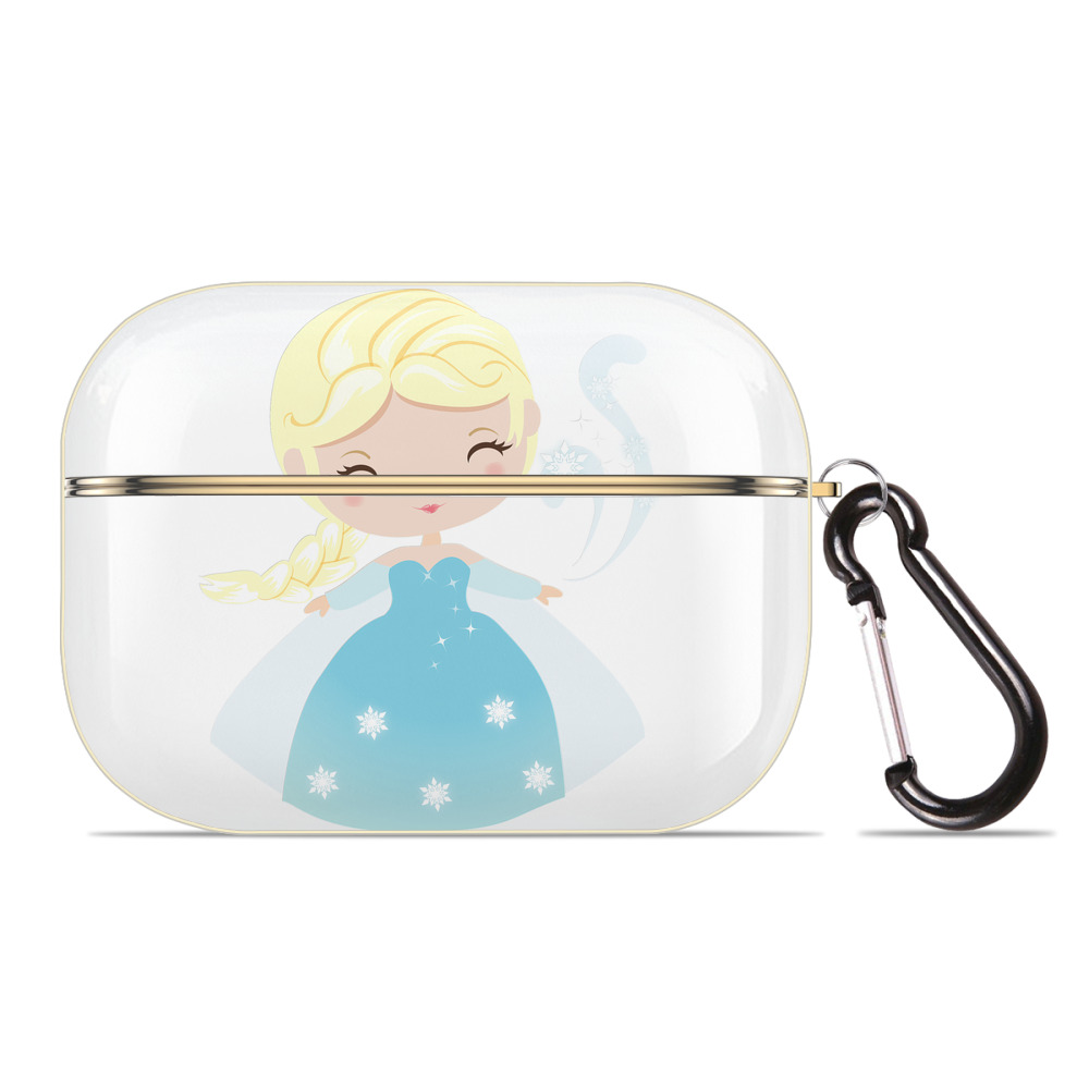 （画像用） アナと雪の女王 アンナ エルサ Frozen Anna Elsa 【AirPods Pro用】ハードシェル保護ケース｜耐衝撃・防指紋・カラビナ付き商品仕様