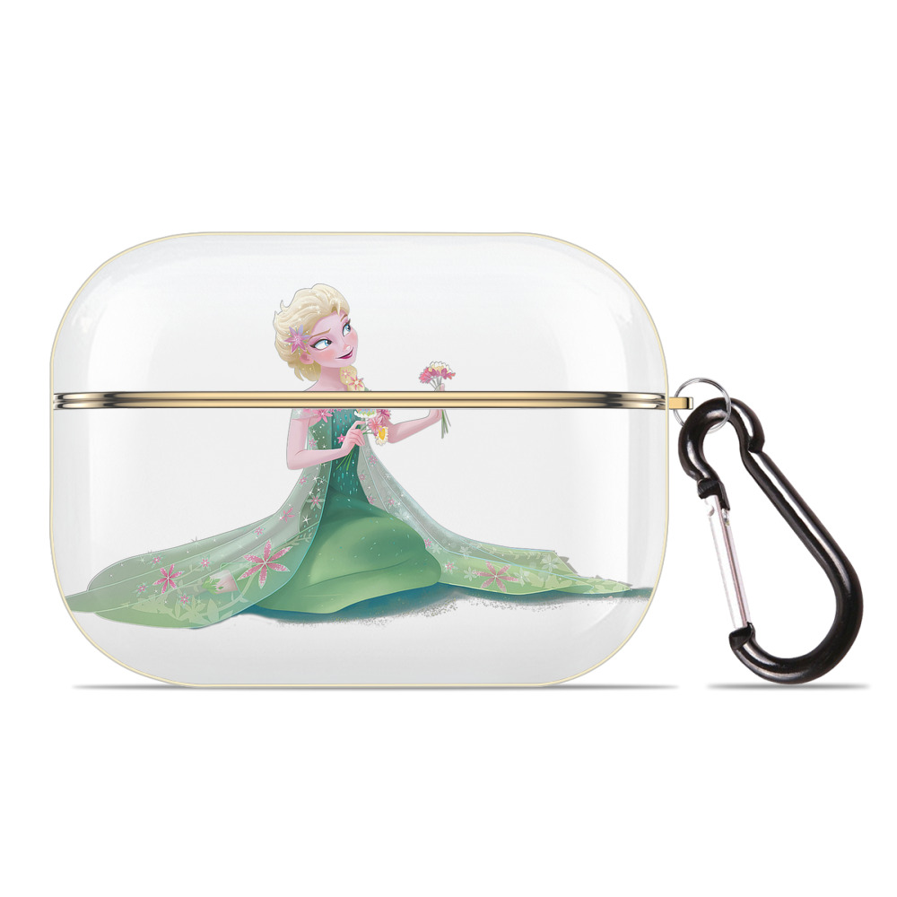（画像用） アナと雪の女王 アンナ エルサ Frozen Anna Elsa 【AirPods Pro用】ハードシェル保護ケース｜耐衝撃・防指紋・カラビナ付き商品仕様