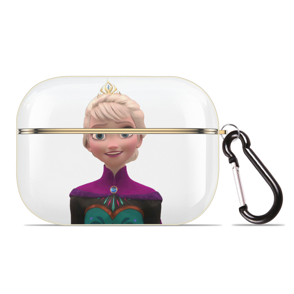 （画像用） アナと雪の女王 アンナ エルサ Frozen Anna Elsa 【AirPods Pro用】ハードシェル保護ケース｜耐衝撃・防指紋・カラビナ付き商品仕様