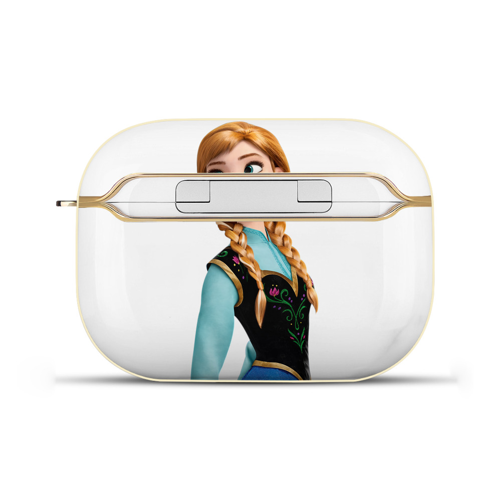（画像用） アナと雪の女王 アンナ エルサ Frozen Anna Elsa 【AirPods Pro用】ハードシェル保護ケース｜耐衝撃・防指紋・カラビナ付き商品仕様