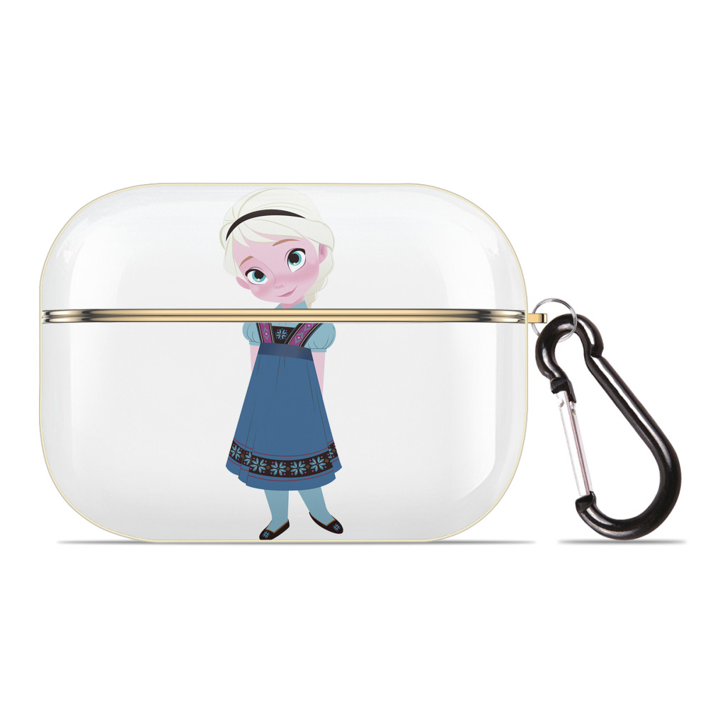 （画像用） アナと雪の女王 アンナ エルサ Frozen Anna Elsa 【AirPods Pro用】ハードシェル保護ケース｜耐衝撃・防指紋・カラビナ付き商品仕様