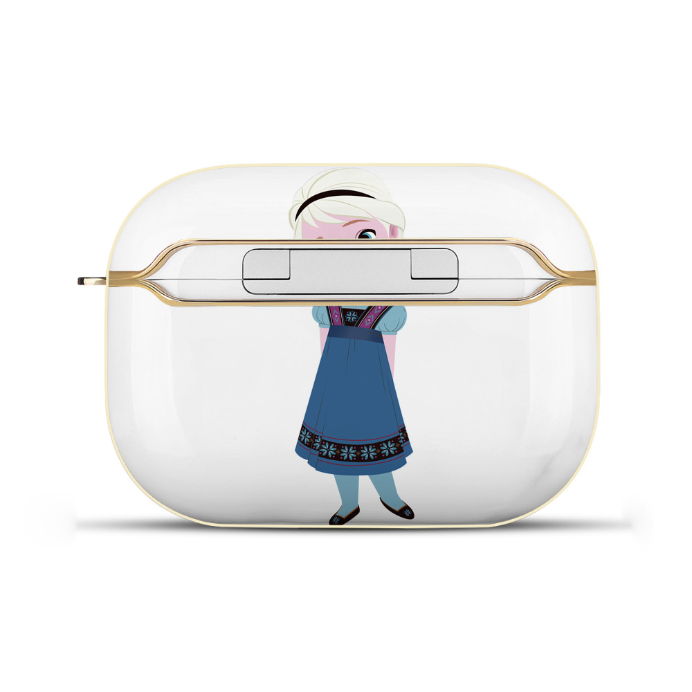 （画像用） アナと雪の女王 アンナ エルサ Frozen Anna Elsa 【AirPods Pro用】ハードシェル保護ケース｜耐衝撃・防指紋・カラビナ付き商品仕様