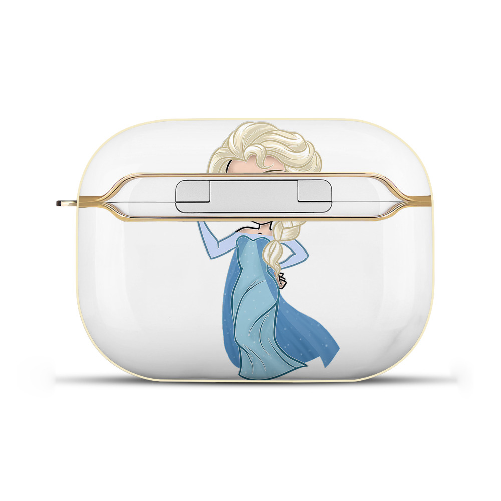 （画像用） アナと雪の女王 アンナ エルサ Frozen Anna Elsa 【AirPods Pro用】ハードシェル保護ケース｜耐衝撃・防指紋・カラビナ付き商品仕様