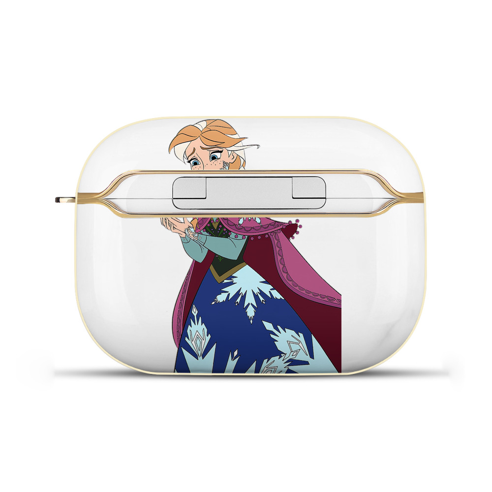 （画像用） アナと雪の女王 アンナ エルサ Frozen Anna Elsa 【AirPods Pro用】ハードシェル保護ケース｜耐衝撃・防指紋・カラビナ付き商品仕様