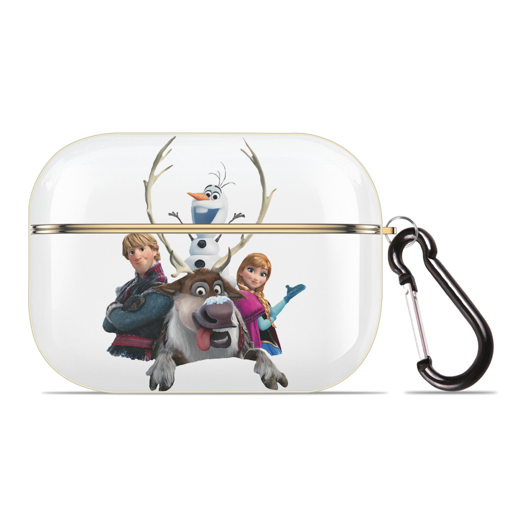 （画像用） アナと雪の女王 アンナ エルサ Frozen Anna Elsa 【AirPods Pro用】ハードシェル保護ケース｜耐衝撃・防指紋・カラビナ付き商品仕様