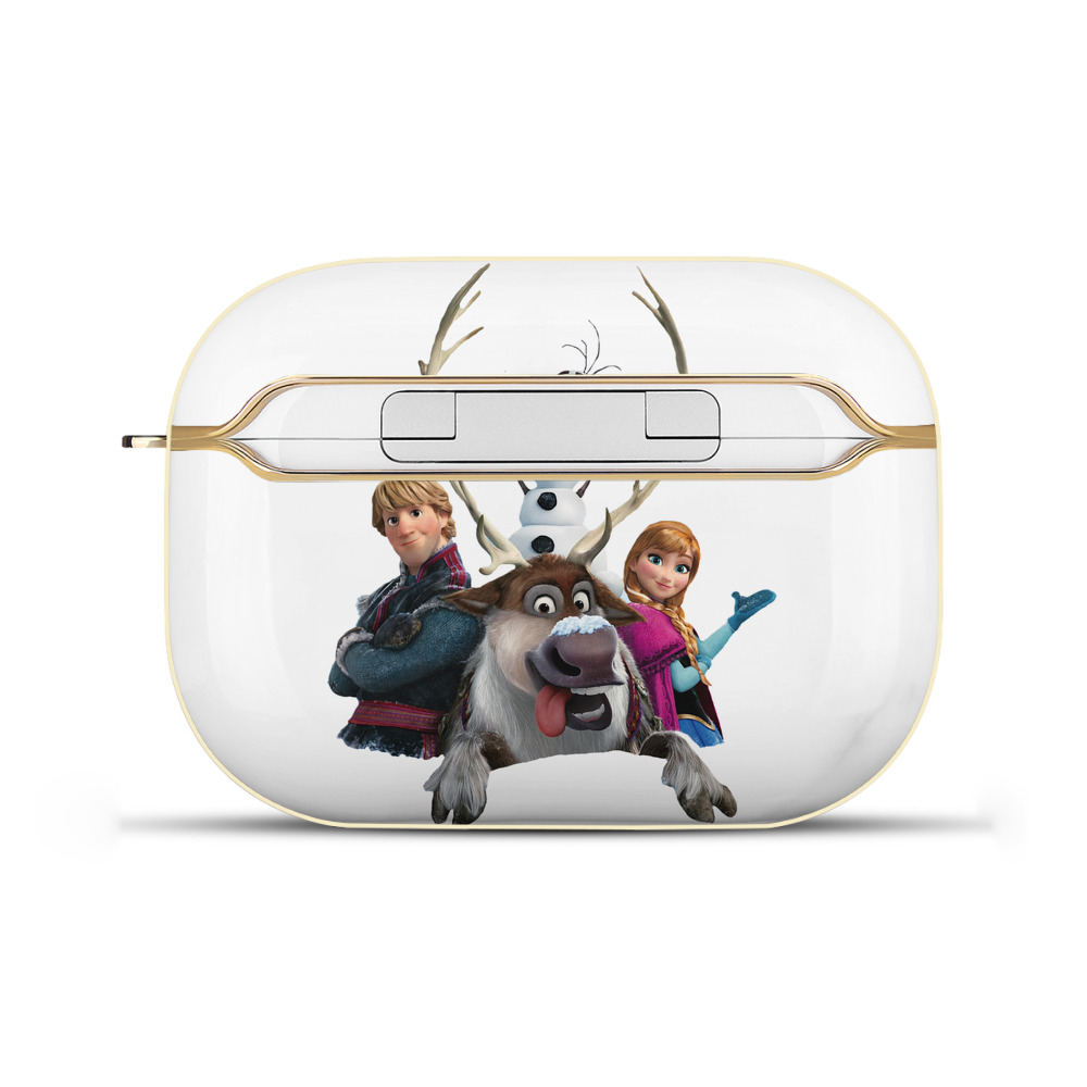 （画像用） アナと雪の女王 アンナ エルサ Frozen Anna Elsa 【AirPods Pro用】ハードシェル保護ケース｜耐衝撃・防指紋・カラビナ付き商品仕様