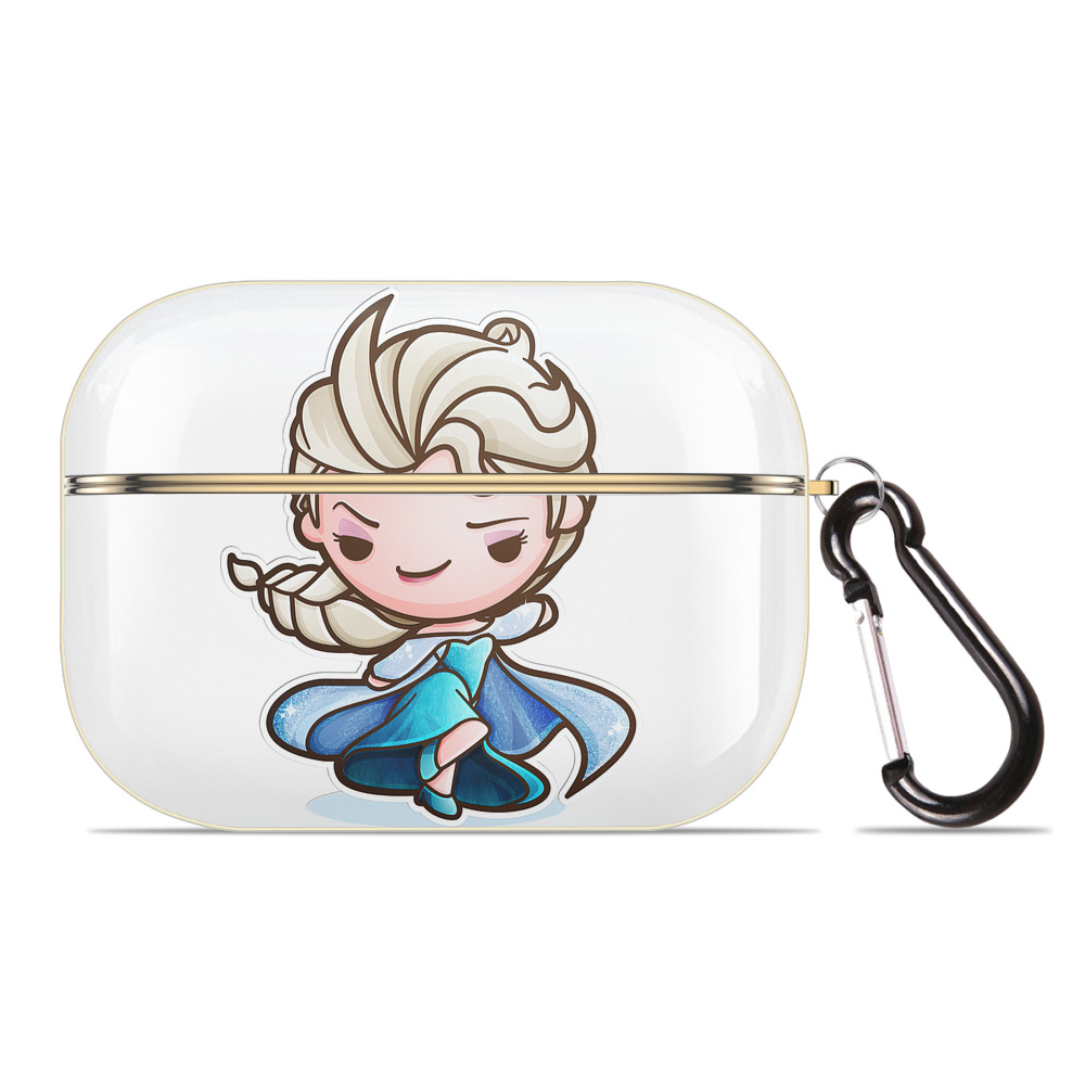 （画像用） アナと雪の女王 アンナ エルサ Frozen Anna Elsa 【AirPods Pro用】ハードシェル保護ケース｜耐衝撃・防指紋・カラビナ付き商品仕様