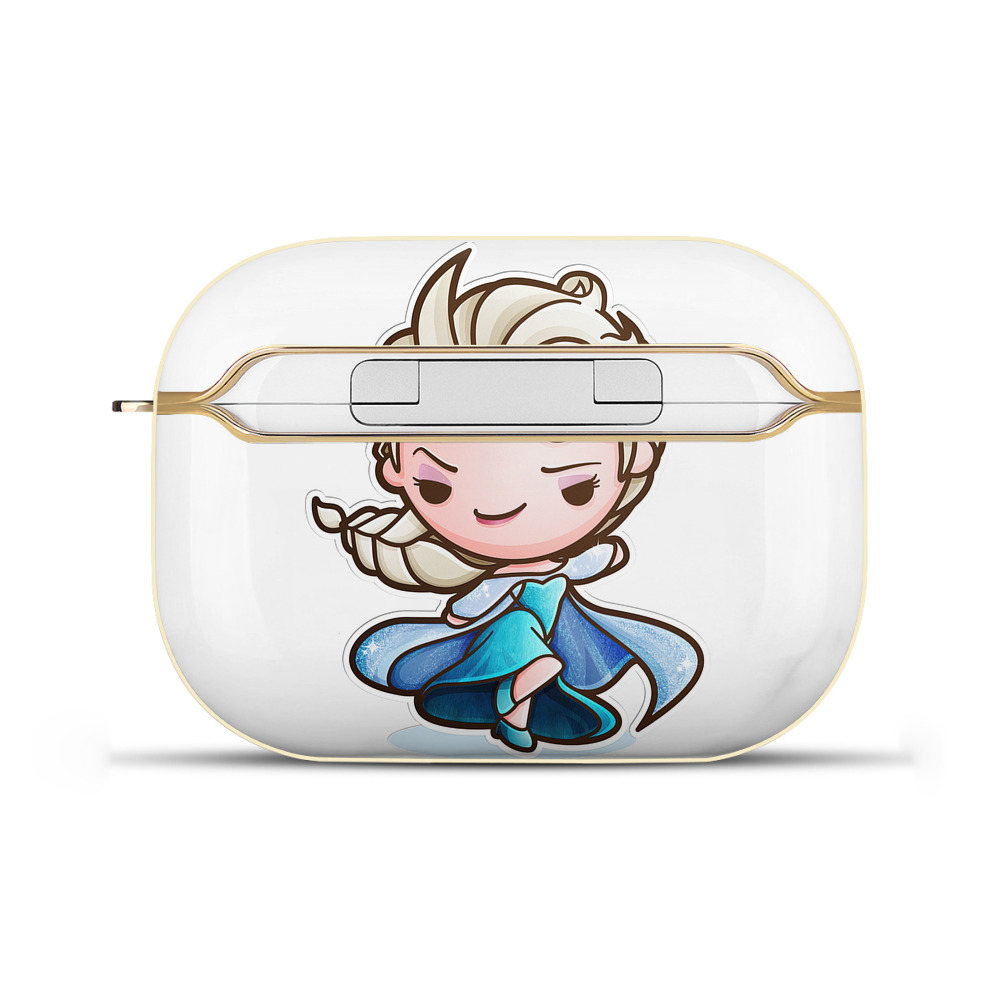 （画像用） アナと雪の女王 アンナ エルサ Frozen Anna Elsa 【AirPods Pro用】ハードシェル保護ケース｜耐衝撃・防指紋・カラビナ付き商品仕様