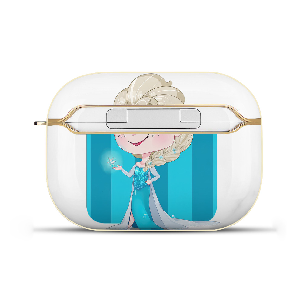（画像用） アナと雪の女王 アンナ エルサ Frozen Anna Elsa 【AirPods Pro用】ハードシェル保護ケース｜耐衝撃・防指紋・カラビナ付き商品仕様
