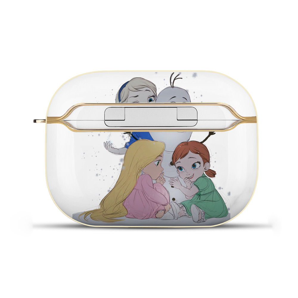 （画像用） アナと雪の女王 アンナ エルサ Frozen Anna Elsa 【AirPods Pro用】ハードシェル保護ケース｜耐衝撃・防指紋・カラビナ付き商品仕様