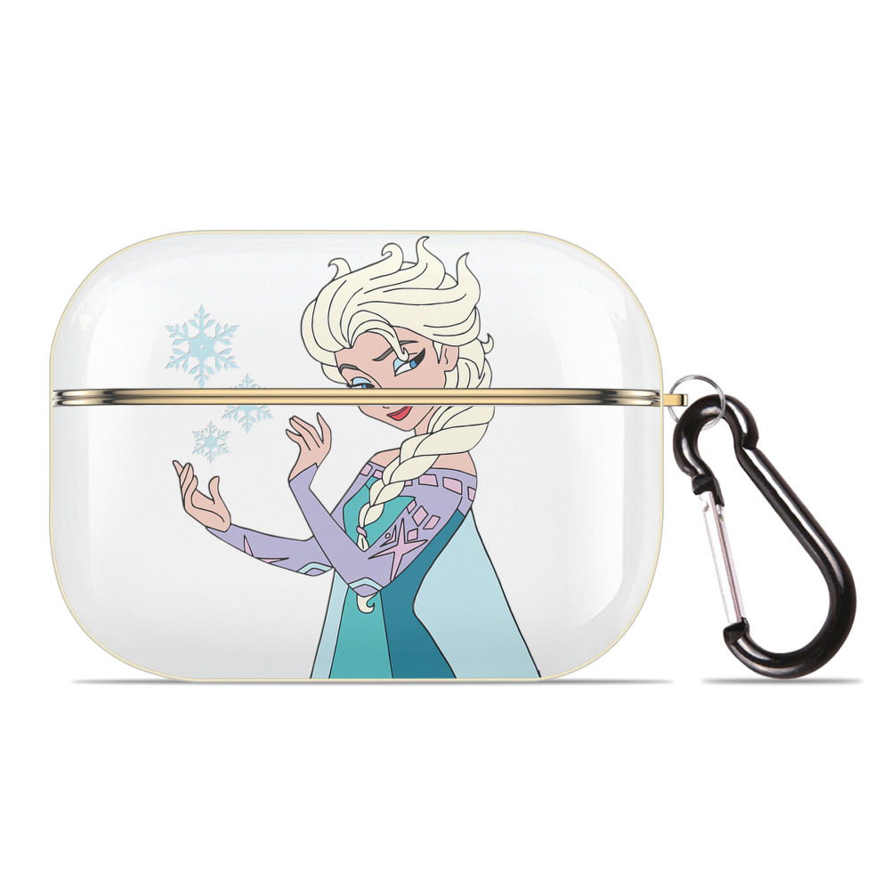 （画像用） アナと雪の女王 アンナ エルサ Frozen Anna Elsa 【AirPods Pro用】ハードシェル保護ケース｜耐衝撃・防指紋・カラビナ付き商品仕様