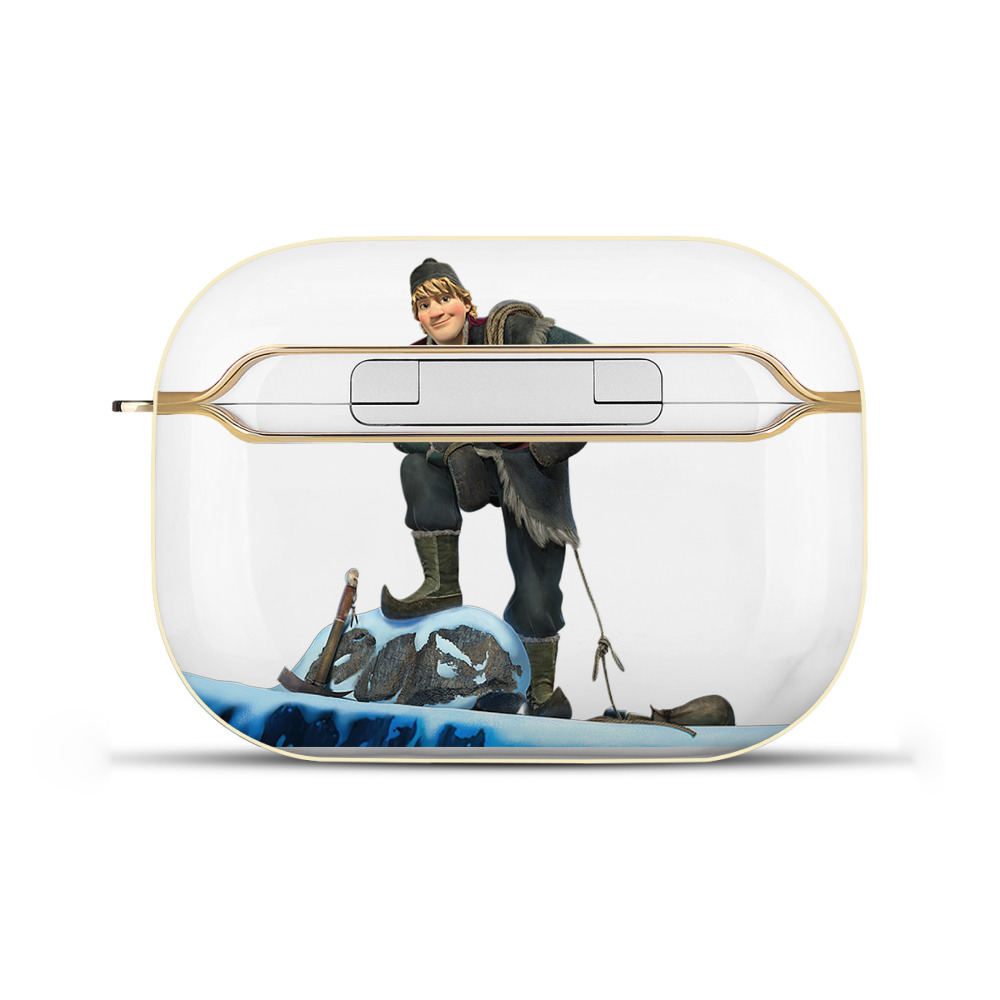 （画像用） アナと雪の女王 アンナ エルサ Frozen Anna Elsa 【AirPods Pro用】ハードシェル保護ケース｜耐衝撃・防指紋・カラビナ付き商品仕様